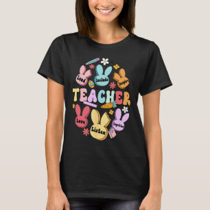 Frohe Ostern Hase Lehrer Liebe Führen Einschließen T-Shirt
