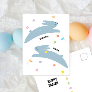 Frohe Ostern Hase Modernes Minimalistisches Oste Feiertagspostkarte