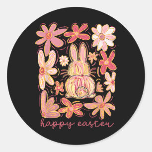 Frohe Ostern Hase Ostereier Jagd Team Ostern Wo Runder Aufkleber