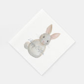 Frohe Ostern Hase Serviette (Ecke)