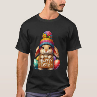 Frohe Ostern Hase Süße Eiersuche Sonntag Christlic T-Shirt