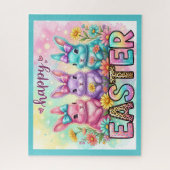 Frohe Ostern Hasen Puzzle (Vertikal)