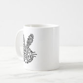 Frohe Ostern, Hasengesicht Männer Frauen Kinder Sü Kaffeetasse (Vorderseite Links)
