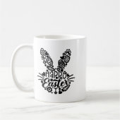 Frohe Ostern, Hasengesicht Männer Frauen Kinder Sü Kaffeetasse (Links)