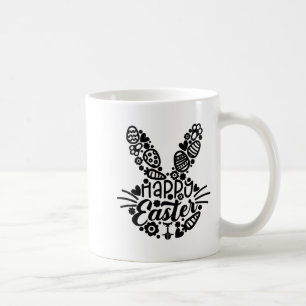 Frohe Ostern, Hasengesicht Männer Frauen Kinder Sü Kaffeetasse