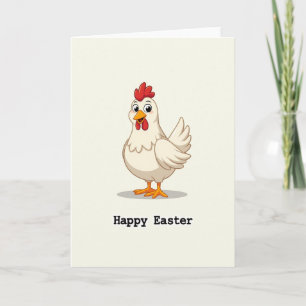 Frohe Ostern Huhn Urlaubskarte Karte