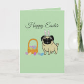 Frohe Ostern, Hund Karte (Vorderseite)