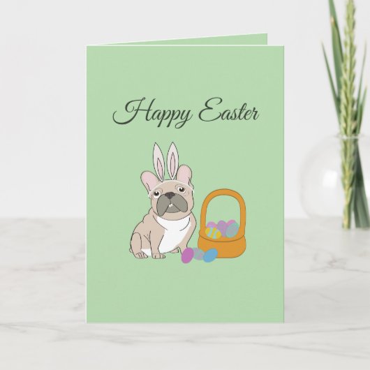 Frohe Ostern, Hund Karte (Vorderseite)