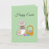 Frohe Ostern, Hund Karte (Vorderseite)