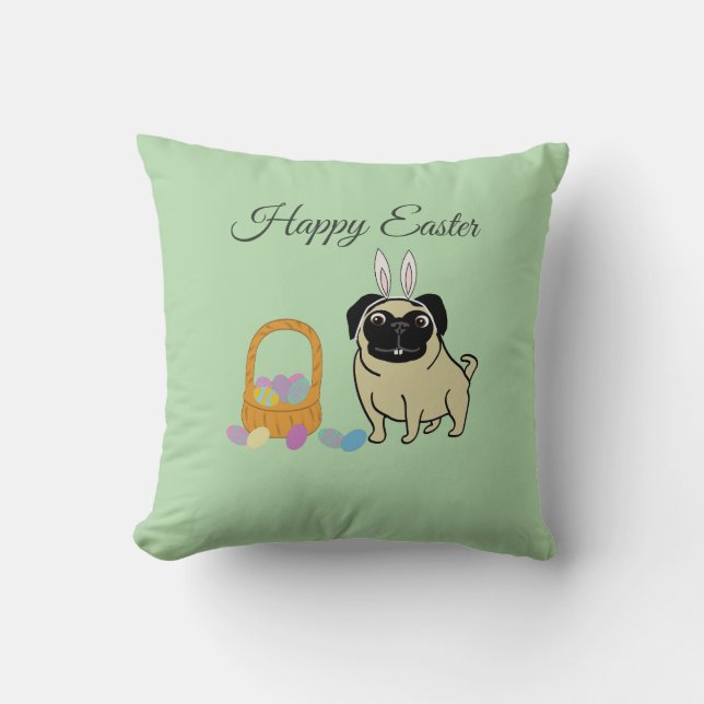 Frohe Ostern, Hund Kissen (Vorderseite)