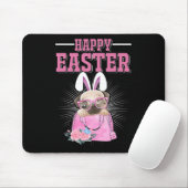 Frohe Ostern Hund Lustiger Pug Hase _1  Mousepad (Mit Mouse)