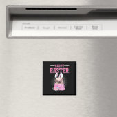 Frohe Ostern Hund Lustiger Pug Hase Magnet (In Situ (Geschirrspüler))