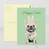 Frohe Ostern, Hund Postkarte (Vorne/Hinten)