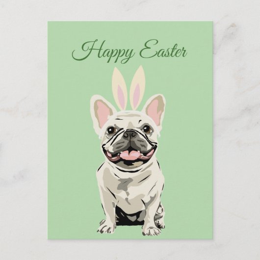 Frohe Ostern, Hund Postkarte (Vorderseite)