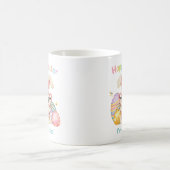 Frohe Ostern Ich bin Ei-gespannt Hase Kaffeetasse (Mittel)