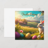 Frohe Ostern in einer Frühlingslandschaft (Vorne/Hinten)