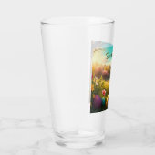 Frohe Ostern in einer Frühlingslandschaft Glas (Rechts)
