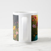 Frohe Ostern in einer Frühlingslandschaft Jumbo-Tasse (Rückseite)