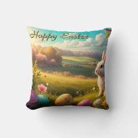 Frohe Ostern in einer Frühlingslandschaft