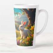 Frohe Ostern in einer Frühlingslandschaft Milchtasse (Rechts)