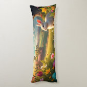 Frohe Ostern in einer Frühlingslandschaft Seitenschläferkissen (Rückseite (Vertikal))