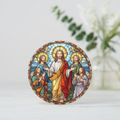 Frohe Ostern Jesus Christus Jünger Karte (Stehend Vorderseite)