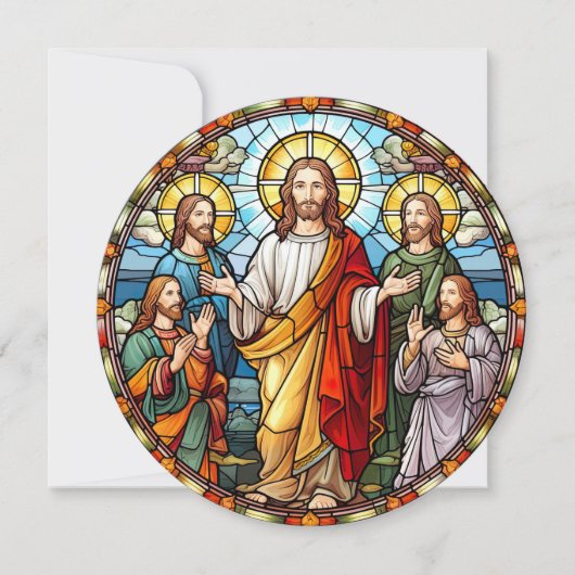 Frohe Ostern Jesus Christus Jünger Karte (Vorderseite)