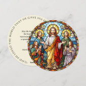 Frohe Ostern Jesus Christus Jünger Karte (Vorne/Hinten)