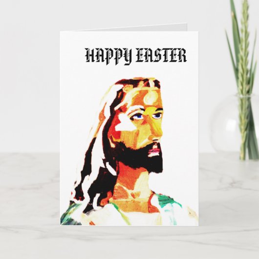 FROHE OSTERN, JESUS Karte (Vorderseite)
