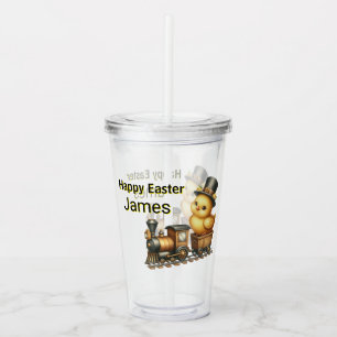 Frohe Ostern Jungen Acryltrinkbecher