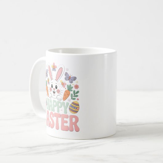 FROHE OSTERN KAFFEETASSE (Vorderseite Links)