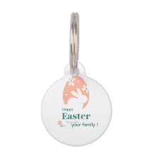 Frohe Ostern – Kaninchen & Ei Florales Design