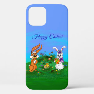 Frohe Ostern! Kaninchen mit Bunny und Chick Case-Mate iPhone Hülle