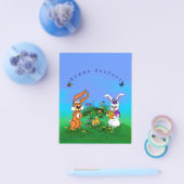 Frohe Ostern! Kaninchen mit Bunny und Chick Flyer (Einzeln)