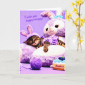 FROHE OSTERN KARTE (Gelbe Blume)