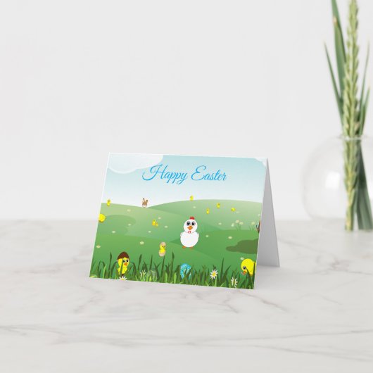 Frohe Ostern Karte (Vorderseite)