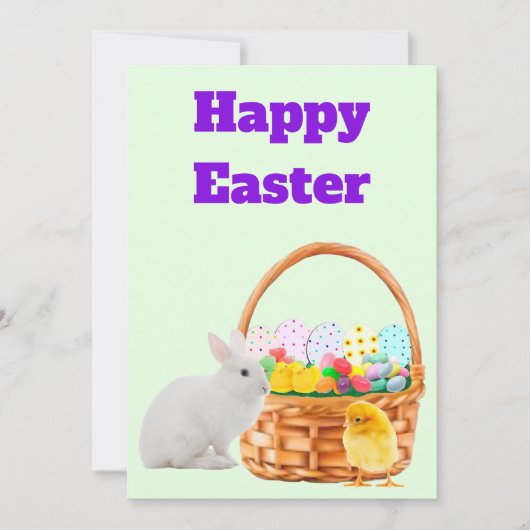 Frohe Ostern Karte (Vorderseite)