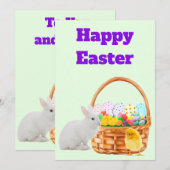 Frohe Ostern Karte (Vorne/Hinten)
