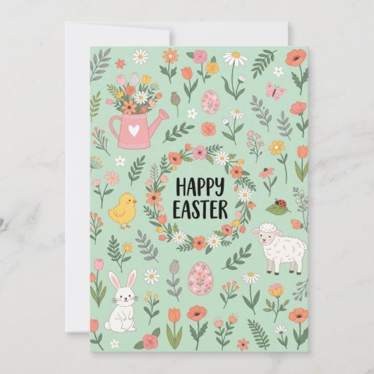 Frohe Ostern Karte (Vorderseite)