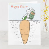 Frohe Ostern Karte (Gelbe Blume)