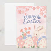 Frohe Ostern Karte (Vorne/Hinten)