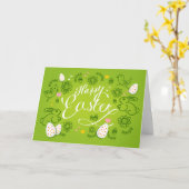 Frohe Ostern Karte (Gelbe Blume)