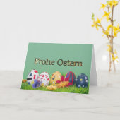 Frohe Ostern Karte (Gelbe Blume)