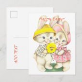 Frohe Ostern Karte (Vorne/Hinten)