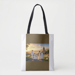 Frohe Ostern Karte Er ist auferstanden Tasche