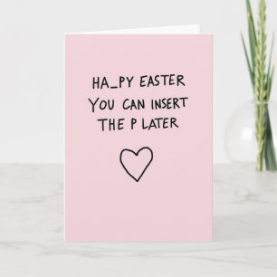Frohe Ostern Karte später einfügen