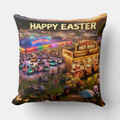 Frohe Ostern Kissen im Karnevaldesign (Vorderseite)