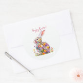 Frohe Ostern Klassischer Rundsticker Runder Aufkleber (Umschlag)