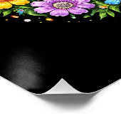 Frohe Ostern kleiner Hase Poster (Ecke)