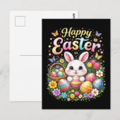 Frohe Ostern kleiner Hase Postkarte (Vorne/Hinten)